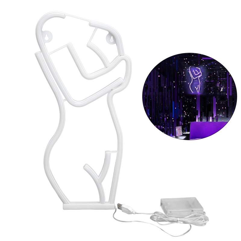 LED Neon Light Neon Sign Body Shape Art Wall Decorative