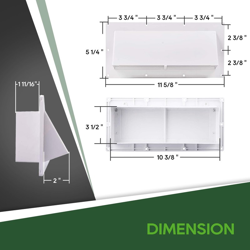 RVGUARD RV Range Hood Exhaust Vent Cover White, RV Stove