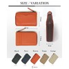 REOLF Coin Purse, Men's Wallet, Genuine Leather, Key Ring, Leather,