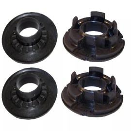 dehateo 4PCS Rear Lower und Upper Rubber Coil Spring Seat Insulator Compatible with Je&e-p Grand Cherokee 1999-2004 Coil Spring Insulators 4.7L 4.0L Rear Coil Spring Insulators 52088346AB 52088402AB