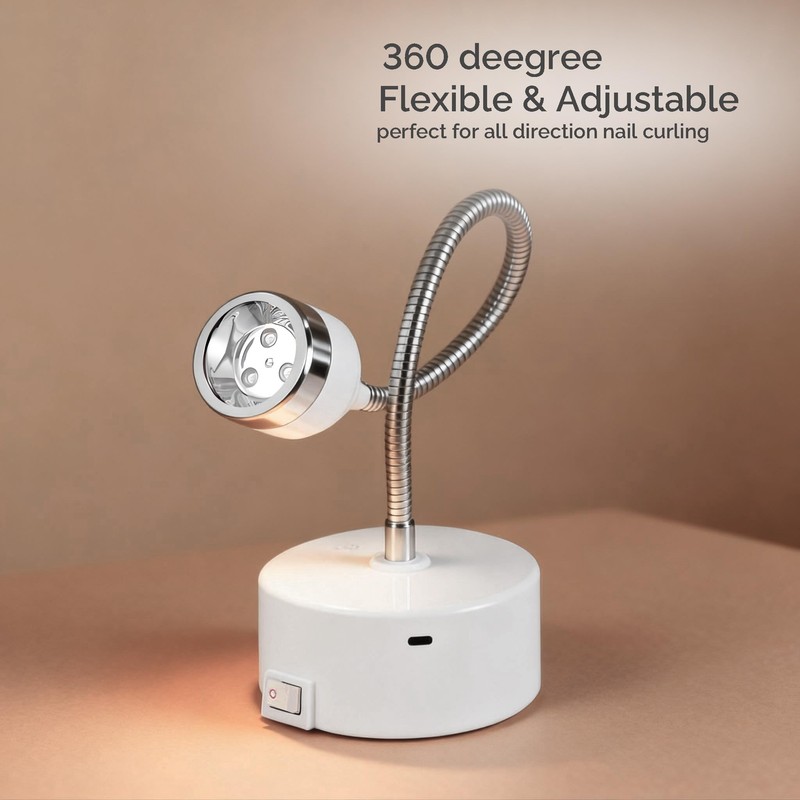 Lumcrissy 9W Touch Switch Gel Nail Lamp, Rechargeable Cordless UV/LED