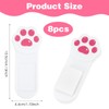 Heclia 8PCS Self-Adhesive Toilet Seat Lifter Cute Cat's Paw Design