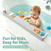Bathtub Splash Guard with Strong Suction Cups, Silicone Splash Guard