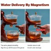Lazy Kungfu Magnetic Tea Pot, Semi Automatic Glass Teapot, Lazy
