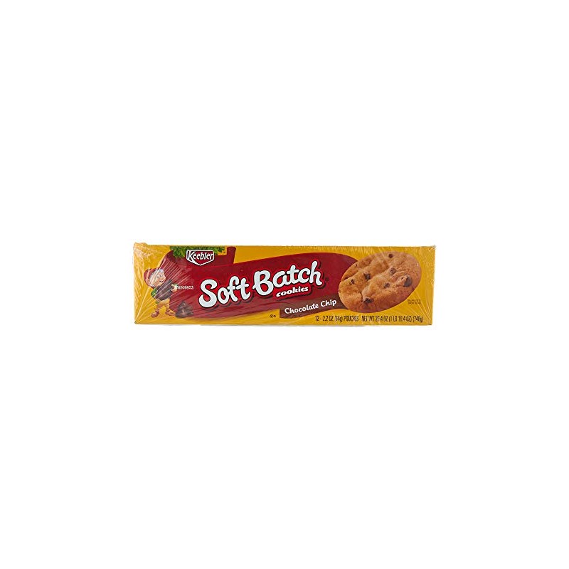 Keebler Soft Batch Cookies, Chocolate Chip, 2.2 oz Pouches (Pack