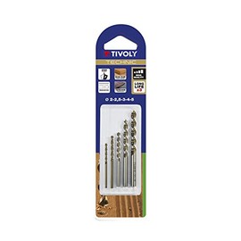 tivoly Technic 10864070003 Drill Bit Set Wood Graduated Grey Bronze Set of 5
