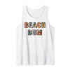 Beach Bum Summer Vacation Vintage Leopard Print Y2K Granola Tank