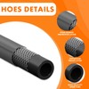 6FT Washing Machine Hoses Black Rubber Hot and Cold Water