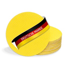 BOXTEC Velcro Sandpaper (Perforated) D225 with Pack of 25 for Drywall Sanders Corundum Grain P60 (Pack of 25 / Diameter 225)