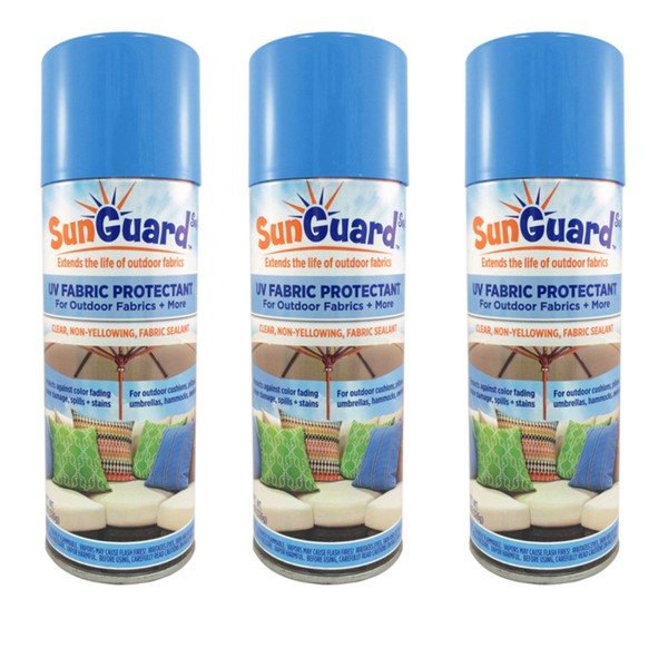 SUNGUARD Fabric UV Protectant and Sealant Spray (3 Pack) for