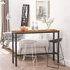 Teraves Bar Table with Solid Metal Frame,Counter Height Table Kitchen