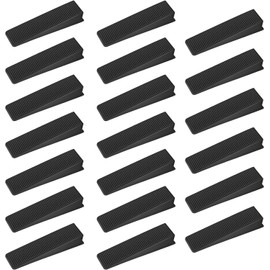 45Pcs Fence Panel Wedges Stop Fence Panels Rattling Black Plastic Wedges Fence Wedges Tile Wedges for Laying Ceramic,Rattling Fences