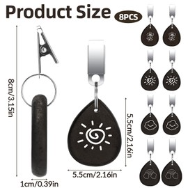 Royouzi Pack of 8 Tablecloth Weights Natural Stone Tablecloth Holder Made of Natural Stone Tablecloth Weights Heavy Tablecloth Clip for Party Camping Wedding Garden Picnic