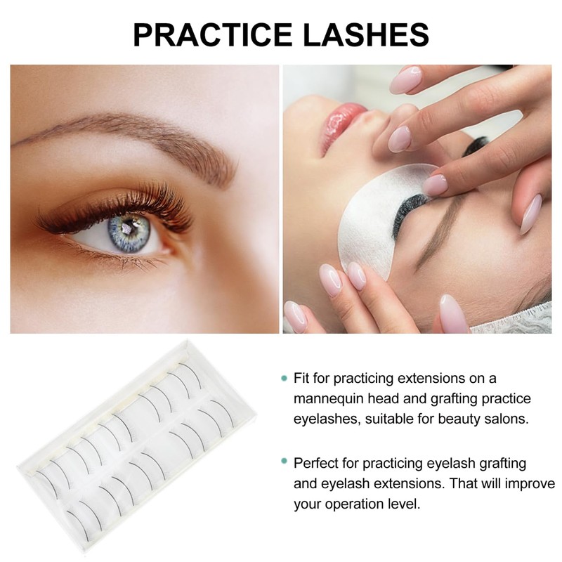 minkissy 10 pairs eyelash transplantation false eyelash practice false eyelashes