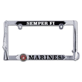 Elektroplate Semper Fi Marines 3D License Plate Frame