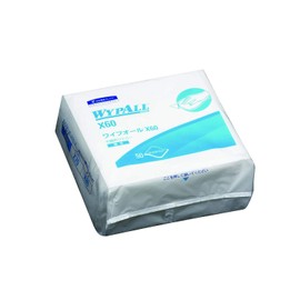Crecia 60563 Wipeall X60 4-Fold 50 Sheets Thin 4-Fold Non-Woven Wipes with Water and Alcohol Tear Resistant