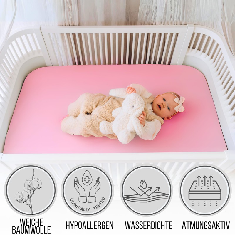 Bisoo Fitted Sheet Side Cot 90 x 55 cm -
