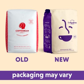 Coffee Bean Direct Dark Sulawesi Kalossi, Whole Bean Coffee, Arabica Coffee, Dark Roast, 5 Pound Bag (Pack of 1)