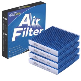 Forccord 4-PACK HEPA Cabin Air Filter Fits for Toyota Camry/Corolla/4Runner Sienna Tundra RAV4 Lexus RX350 Activated CF10285 Carbon Cabin Filter Replacement