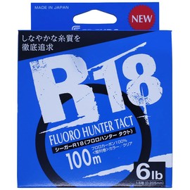 Seaguar Line Seager R18 Fluoro Hunter Tact, 328.4 ft (100 m), 6lb, Clear