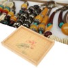 Bamboo Woven Jewelry Display Tray Vintage Necklace Bracelet Earrings Holder