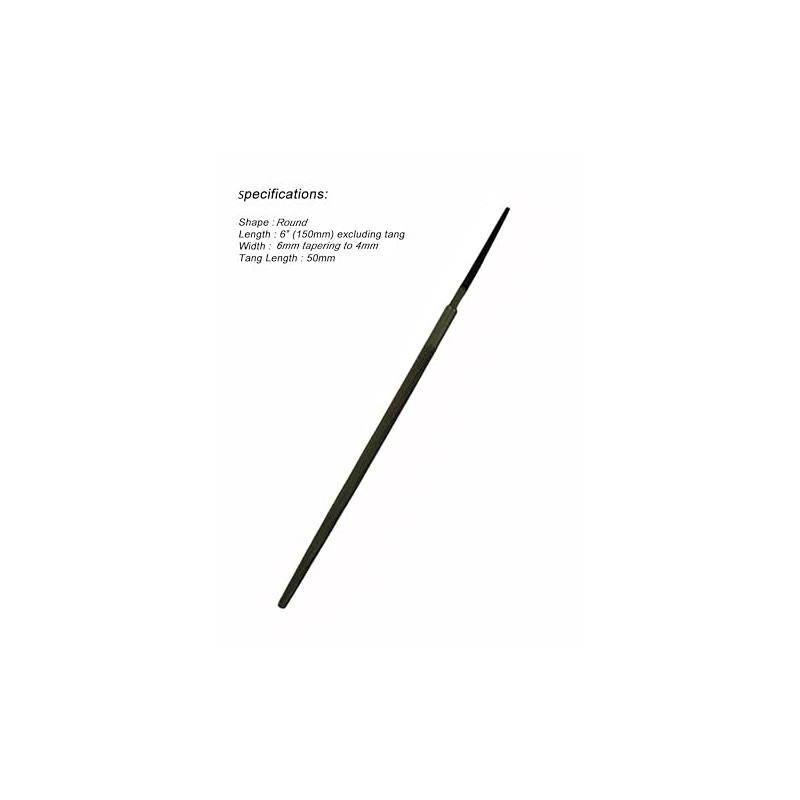 Proops Brothers Engineers File 6" 150mm Round Bastard Coarse (F9633)