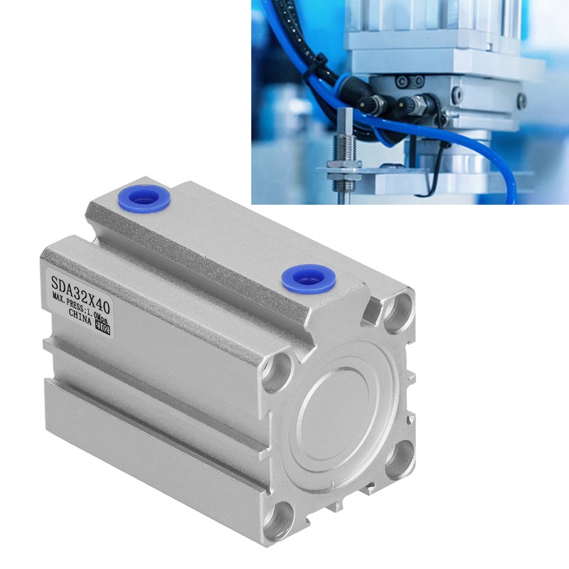 Air Cylinder Aluminum Thin Double Acting Sealing Pneumatic Components Accessories