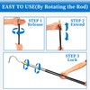 TANGZHIFEIYUE Snake Hook, 61" Snake Reptile Catcher Stick Pole Handling