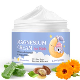 Sleep Kids' Body Lotion, Magnesium Cream for Sleep Kids,Topical Magnesium Cream Nourishing & Natural Skincare, Massage, Nighttime Relief,Soothing Calming Magnesium Lotion 150g