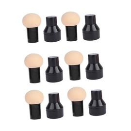 SAFIGLE Mushroom Head Makeup Sponge 6Pcs Wet Dry Non-Latex Beauty Puff for Foundation Loose Powder Portable Cosmetic Tool for Women