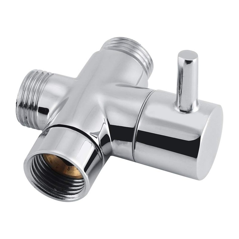 3-Way Shower Diverter with Valve Solid Brass with Chrome Plating