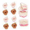 CAXUSD 12Pcs Miniature Woven Baskets for Party Favors Rustic Small