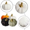 12Pcs White Artificial Pumpkins Bulk Autumn Decoration Set,Thanksgiving Pumpkin Decorations,Decorative