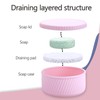 TITATI Leak Proof Soap Holder, Silicone Shampoo Bar Holder with