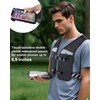 HSYFUNA Running Hydration Vest with 500 ml Water Bottle, Reflective,