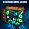 Gaming PC CASE, ATX Cpmputer CASE with 3 Non-LED Fans