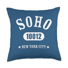SOHO 10012 NEW YORK CITY / NYC Athletic Design Throw Pillow