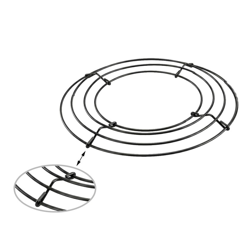 2 Pack Wreath Frames 8 Inch, Round Metal Wreath Form