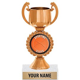 6.5" Bronze Sporting Clays Trophies, Custom Chaplet Cup Sporting Clays Trophy Award Prime