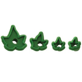 JEM 103FF033 Small Ivy (Set of 4) Fondant Cutter, Standard