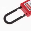 POFET 2pcs Safety Padlock Red, Engineering Plastic Insulated Padlock Security