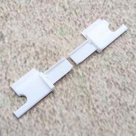 ULEIVA 1 Pair of End Piece White Roller Blind Replacement Part Compatible with Dometic Seitz Roller Blind 2001 Motorhome Caravan (White)