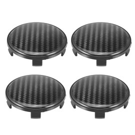 X AUTOHAUX 4 Pcs 68mm Wheel Center Hub Caps Hubcaps Covers Universal Rims Hub Cap Parts for Car Black Inner Diameter: 63mm