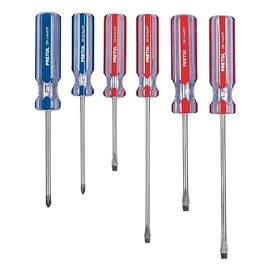 Game screwdrivers, 6 pieces, handle PVC, Pretul