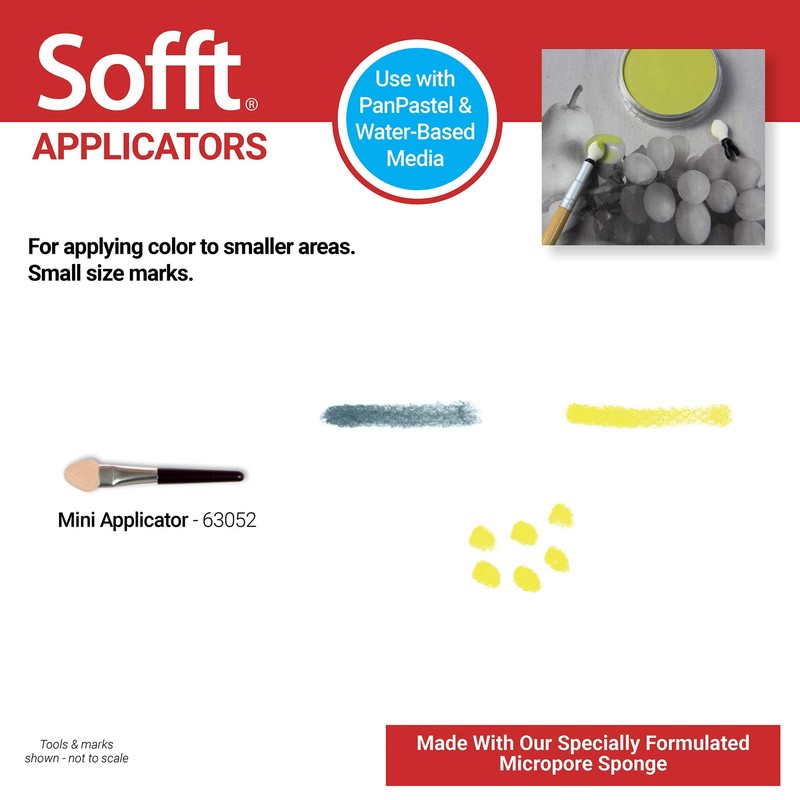 Sofft Artist Tools by GOLDEN, Mini Applicators, Pack of 12,