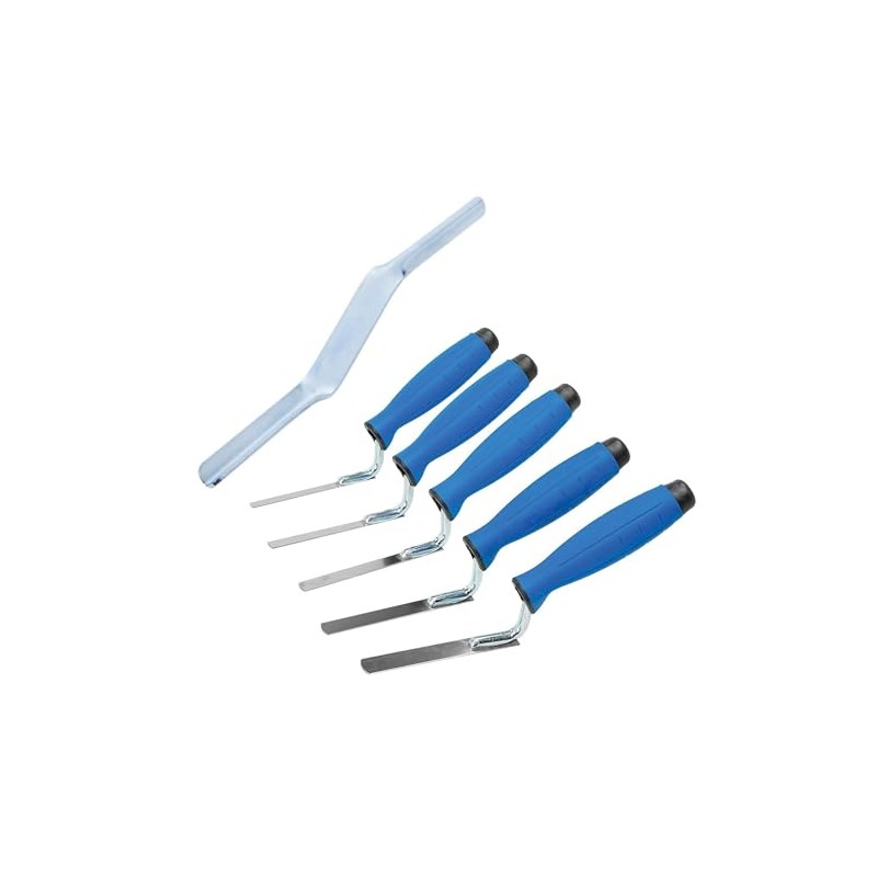 5 x Stainless Steel Finger Pointing Trowel Set 6 8