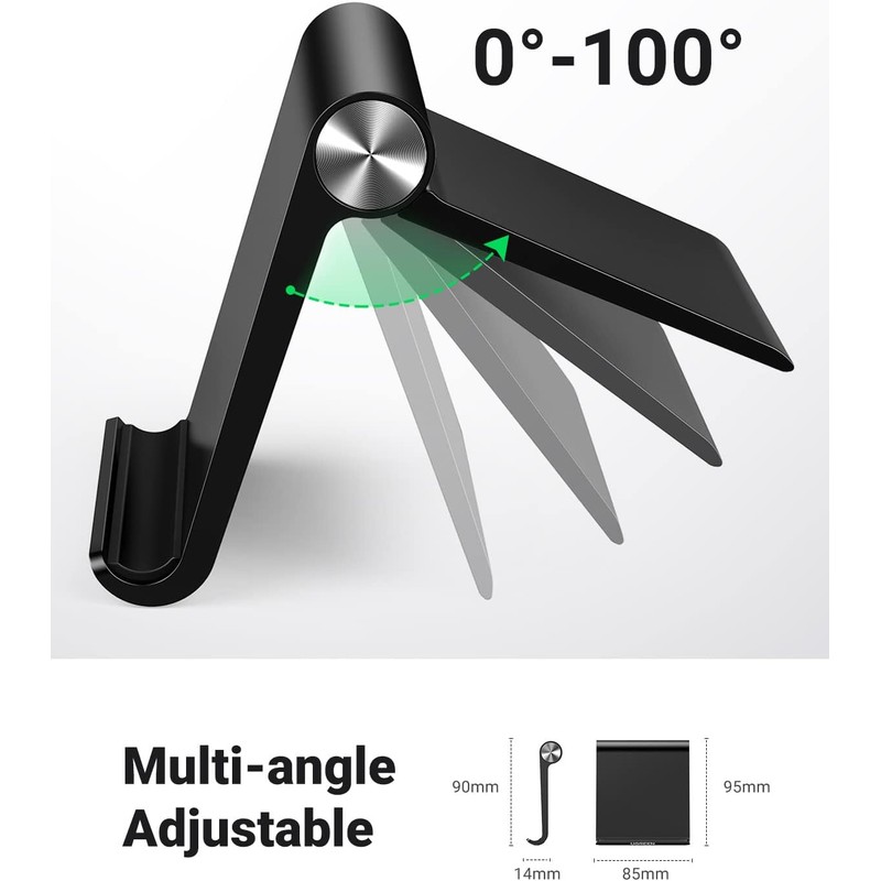 UGREEN Soporte para Celular, Multiángulo Porta Ajustable de 0° a