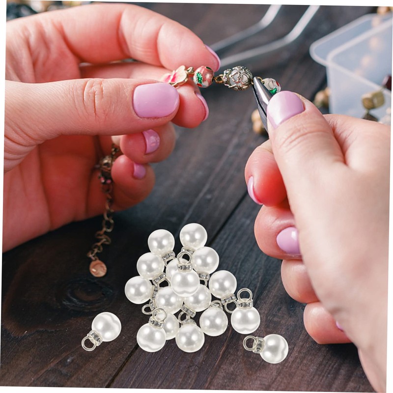 STOBOK 100pcs Imitation Charms for Jewelry Making Decorative Pendants for