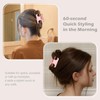 Premium durable acetate butterfly hair clips, 4 Pack. Medium Size