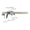 6in Digital Caliper All Metal Auto Off Inch Millimeter Conversion